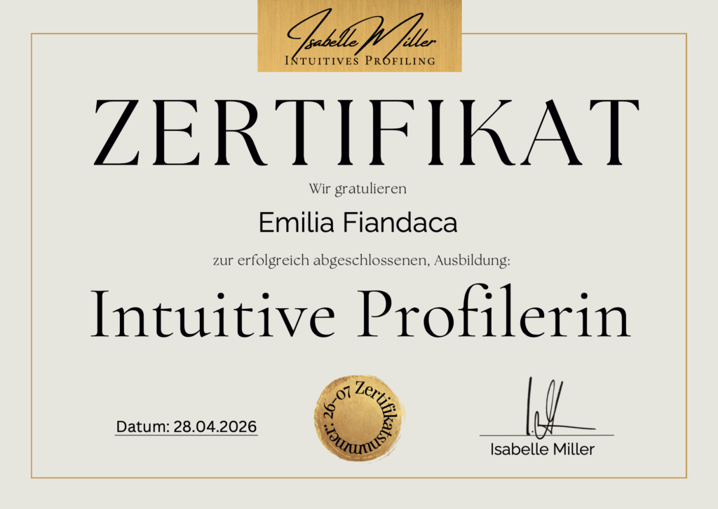 Zertifikat Emilia Fiandaca
